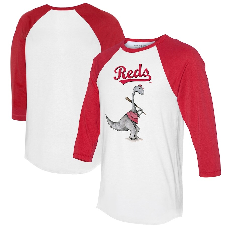 

Футболка с длинным рукавом Tiny Turnip Cincinnati Reds, белый