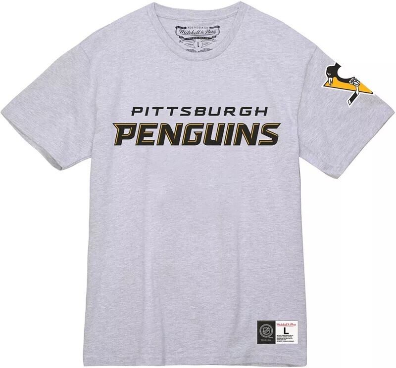 

Серая футболка Mitchell & Ness Pittsburgh Penguins All In Current