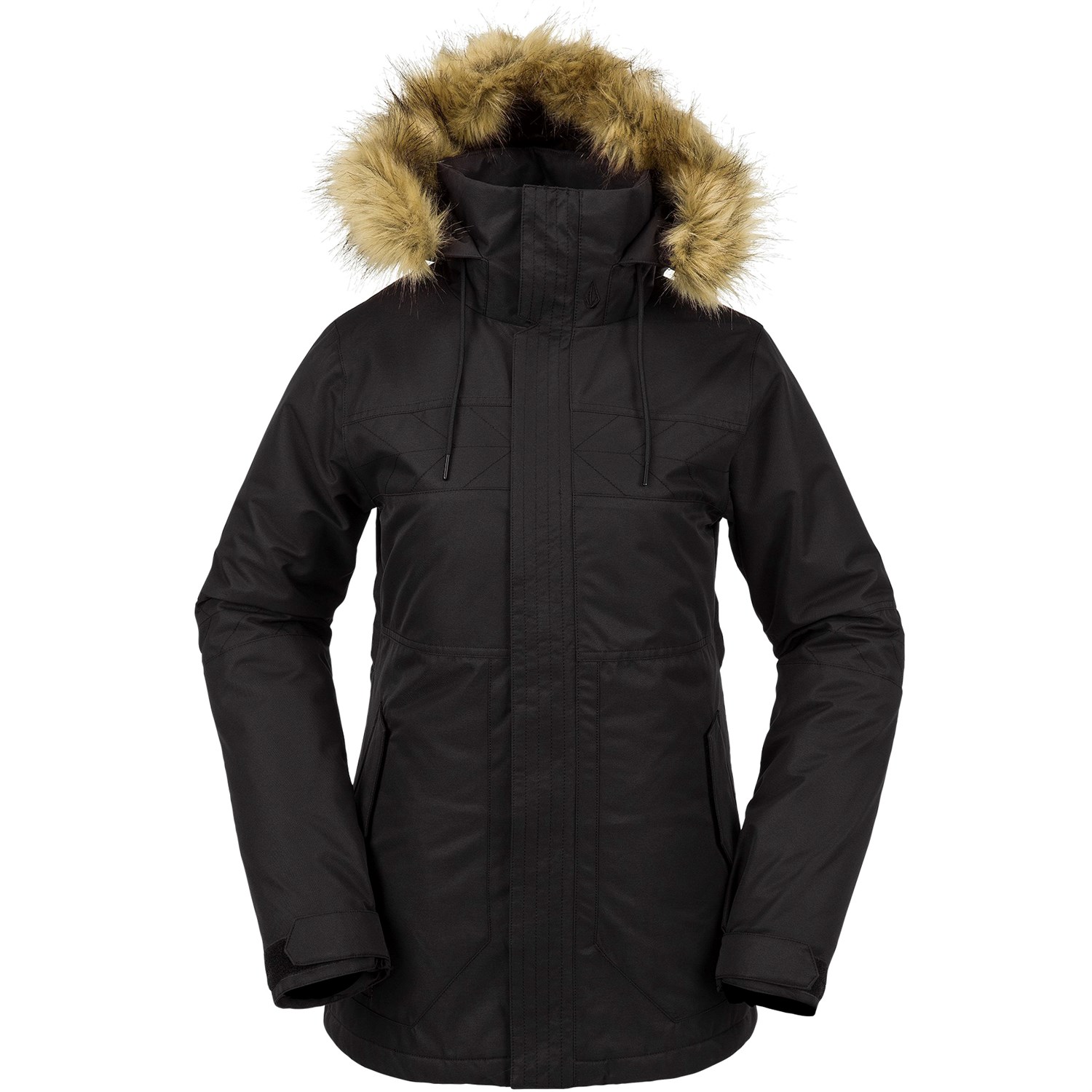 Утепленная куртка Volcom Fawn Insulated, черный утепленная куртка volcom fawn insulated черный