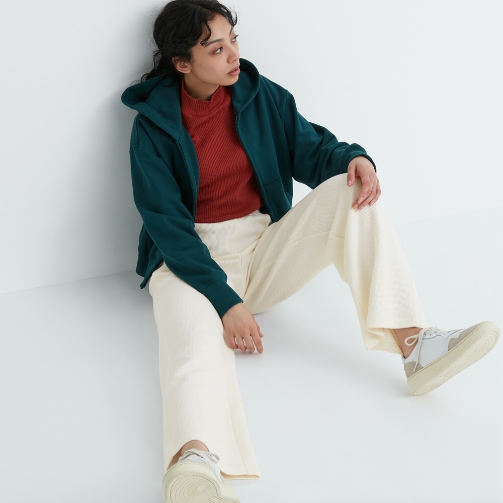 

Брюки Uniqlo Женские свободные повседневные, белый