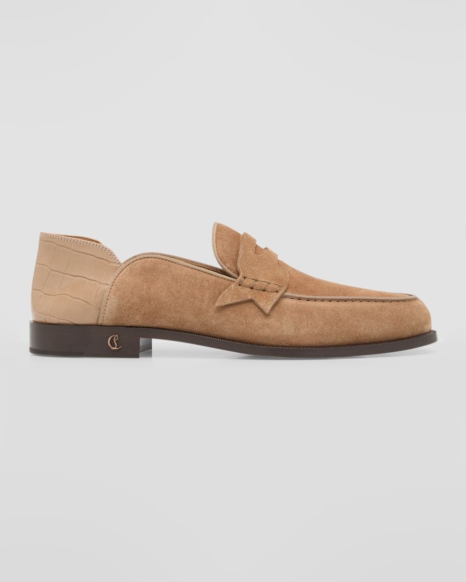 

Мужские замшевые лоферы Penny без спинки Penny Christian Louboutin