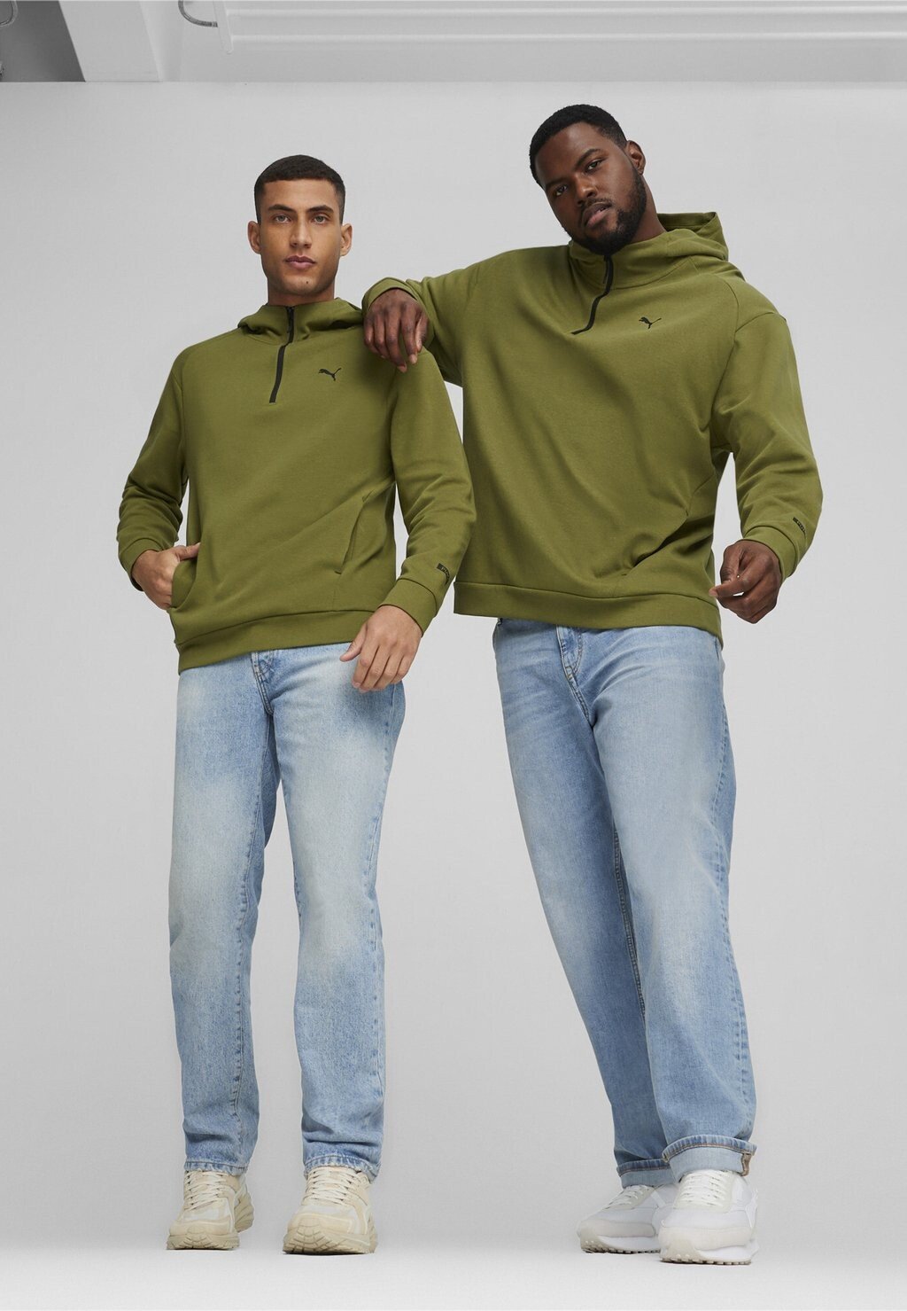 

Толстовка RAD CAL HALF-ZIP Puma, цвет olive green