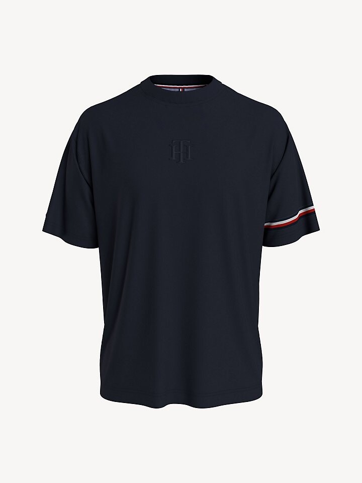

Полосатая футболка с монограммой Tommy Hilfiger