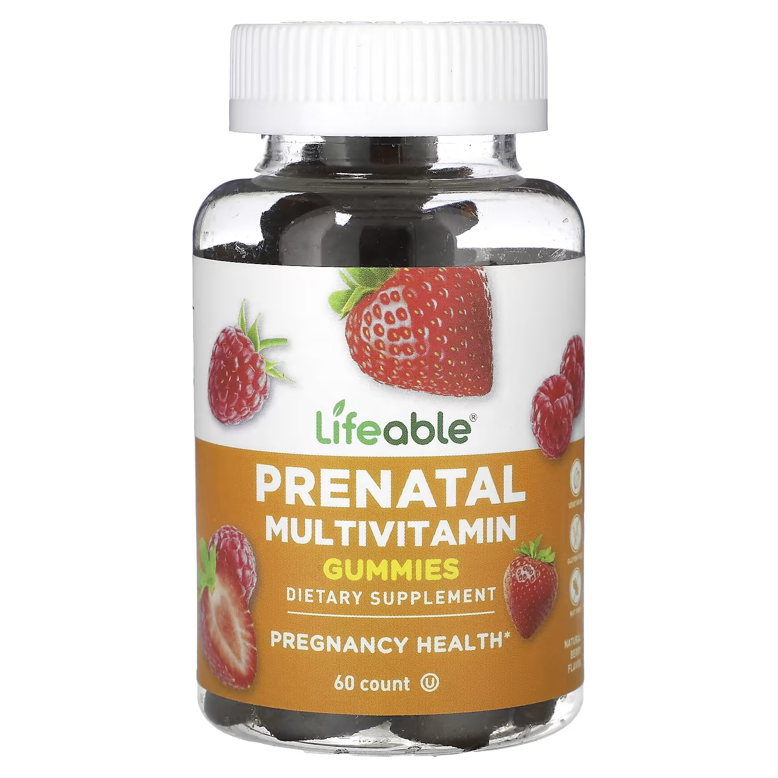 Мультивитамины пренатальные Lifeable Natural Berry, 60 жевательных таблеток мультивитамины для детей natural factors 60 жевательных таблеток