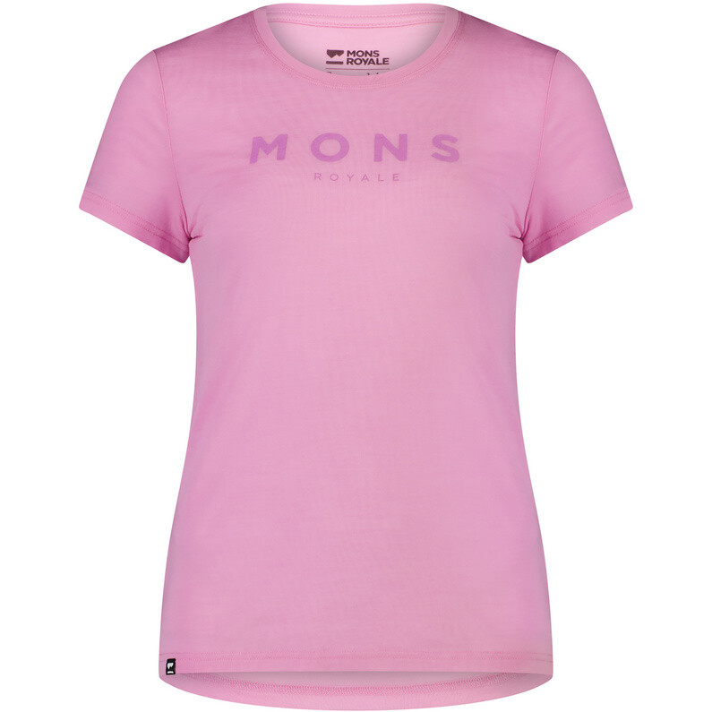 

Женская футболка Icon Merino Air-Con Mons Royale, розовый