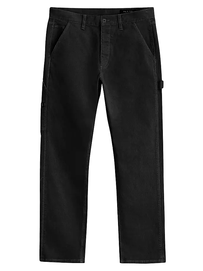 

Брюки плотника из парусины Rag & Bone, черный