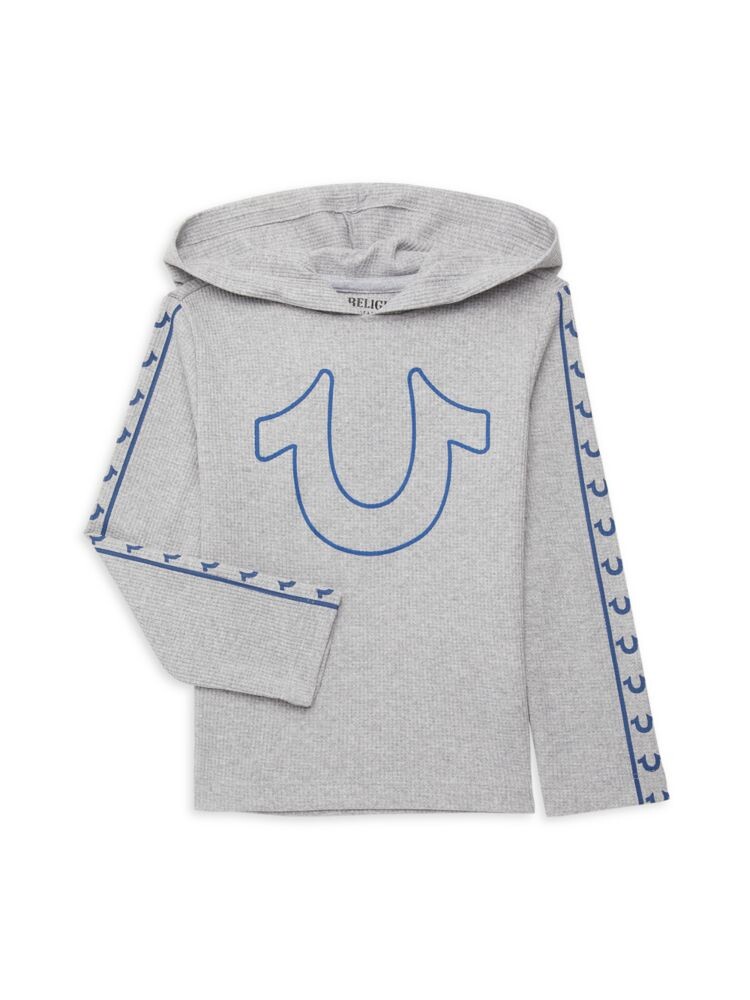 

Толстовка с логотипом для маленького мальчика True Religion, цвет Heather Grey