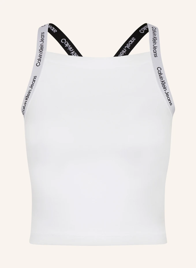 

Укороченный топ Calvin Klein Jeans, белый