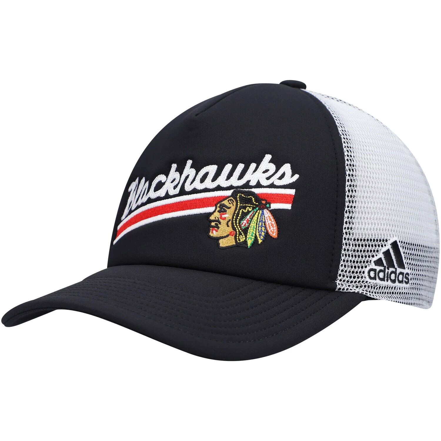 Женская кепка Adidas Black/White Chicago Blackhawks Foam Trucker Snapback adidas женская кепка adidas mesh trucker adidas