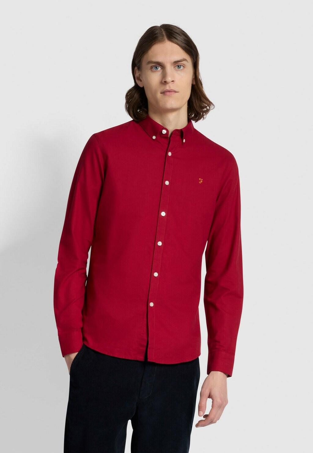 

Рубашка BREWER Farah, цвет warm red