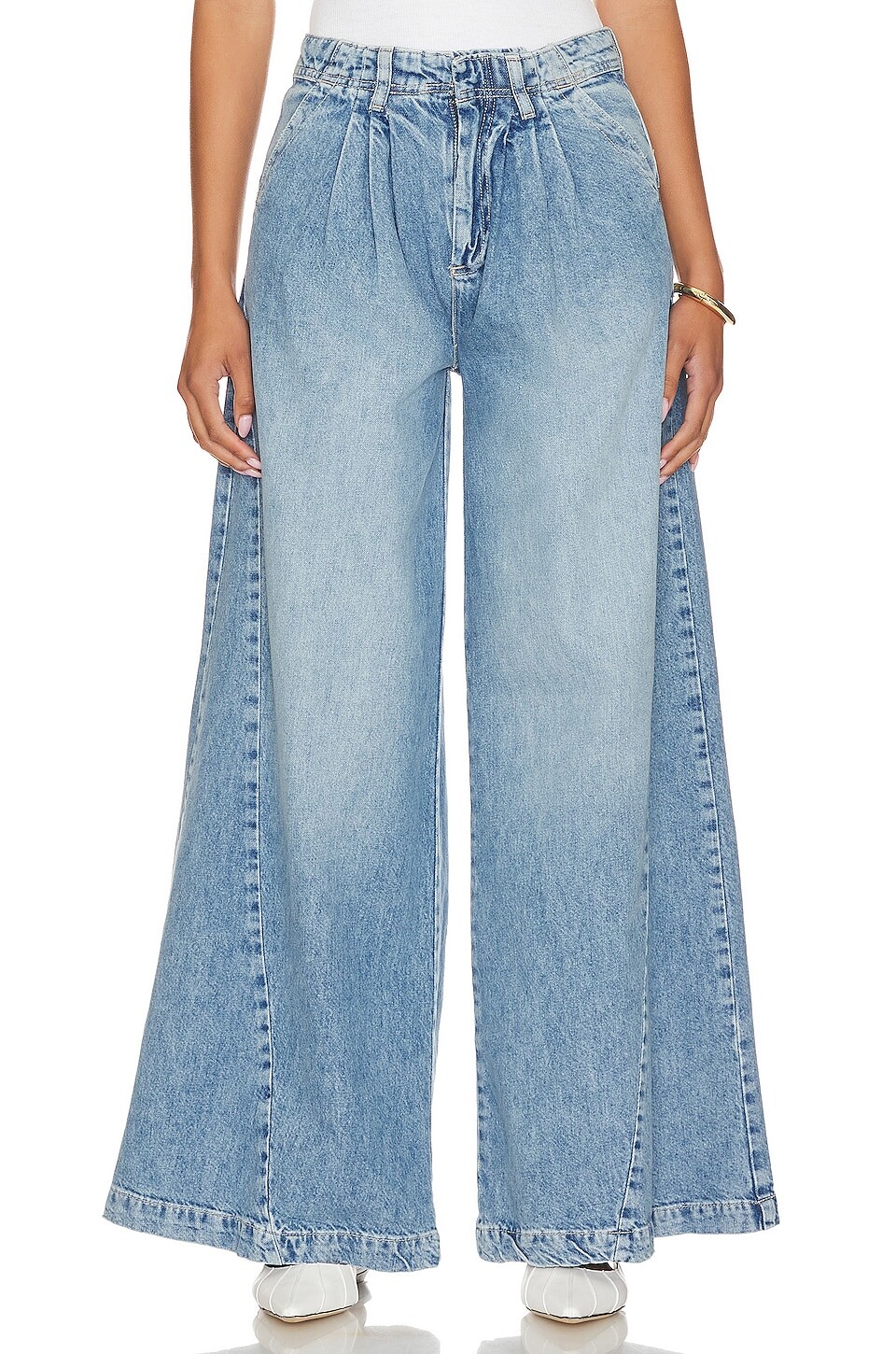 

Брюки Free People Equinox Denim Trouser, цвет Open Sky