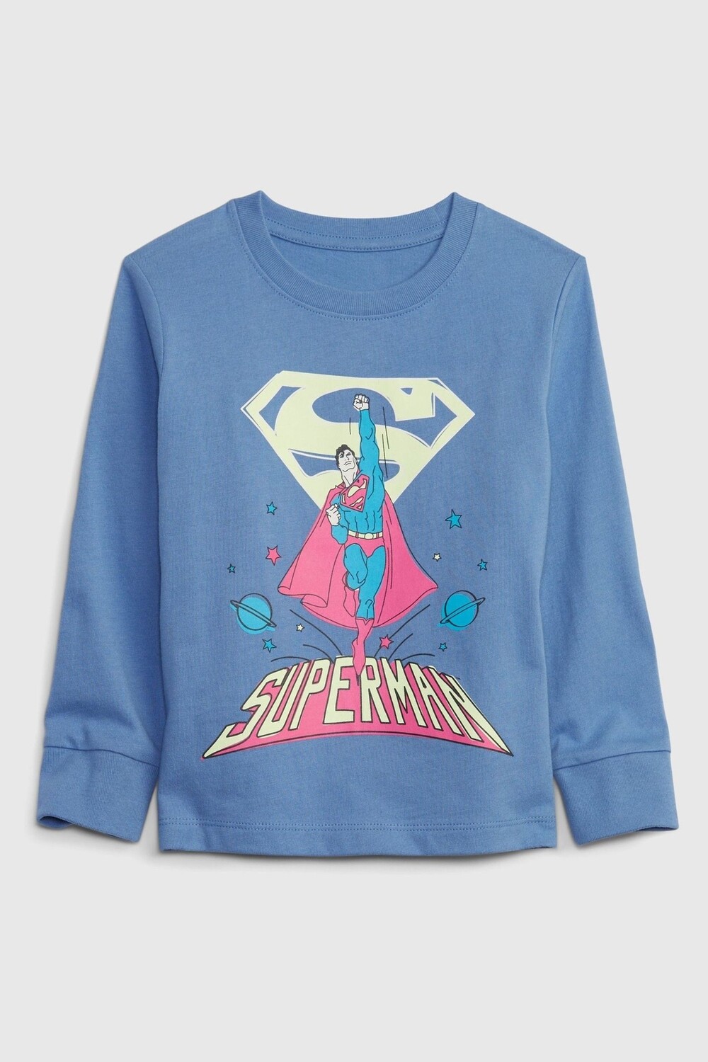 

Футболка с длинным рукавом и рисунком DC Hero Gap, синий
