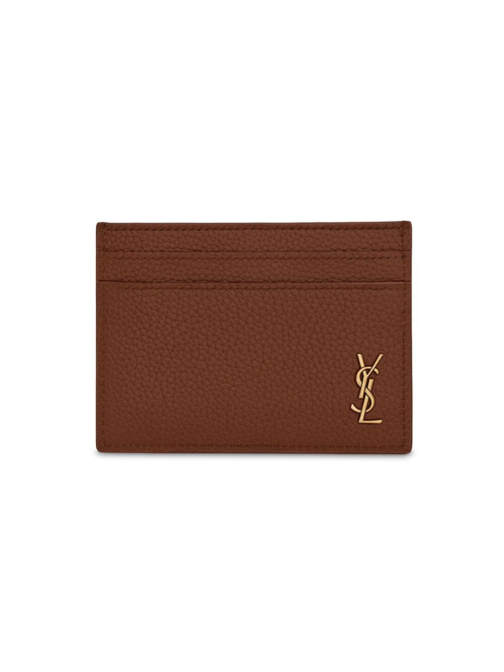 

Визитница с логотипом Saint Laurent, коричневый