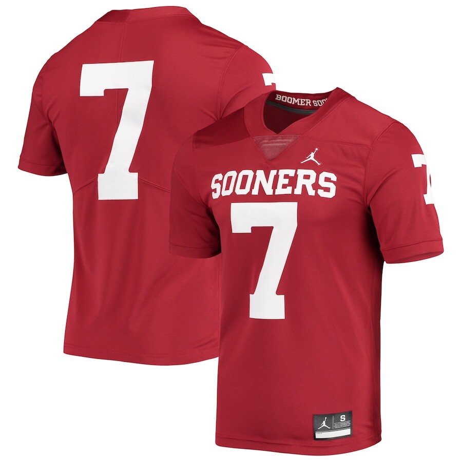 

Джерси Jordan Brand Oklahoma Sooners, малиновый