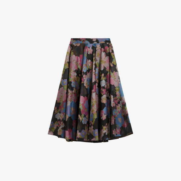 

Жаккардовая юбка миди bursa с цветочным принтом Ted Baker, черный