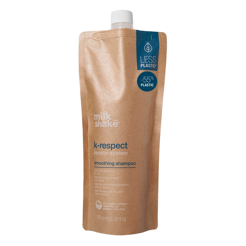 Разглаживающий шампунь для волос Milk Shake K-Respect, 750 мл реструктурирующий шампунь с кератином k liss restructuring smoothing shampoo 250мл