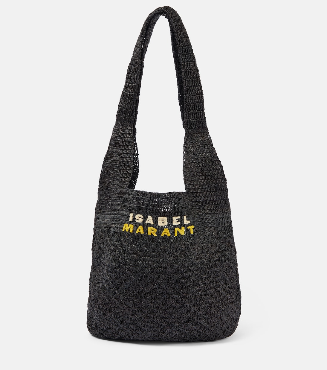 цена Большая сумка-тоут praia medium из рафии Isabel Marant, черный
