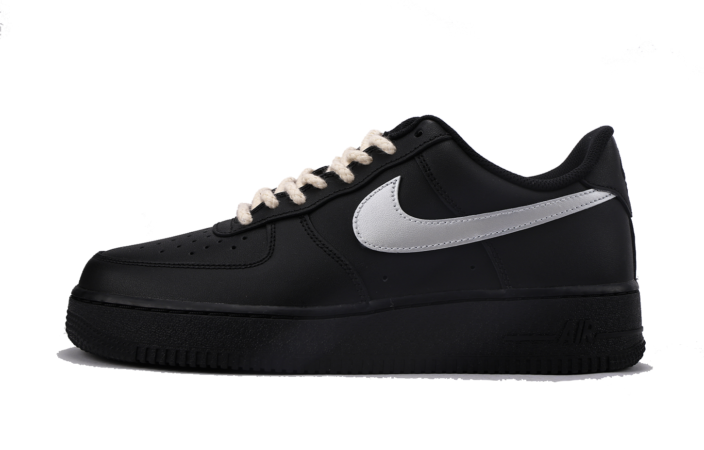 

Кроссовки Nike Air Force 1 Skateboarding Shoes Unisex Low-top Silver/Black, черный