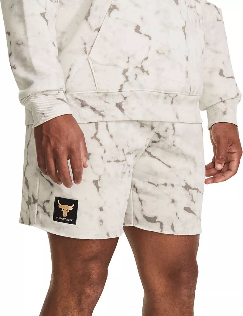 

Мужские шорты с принтом Under Armour Project Rock Rival, белый