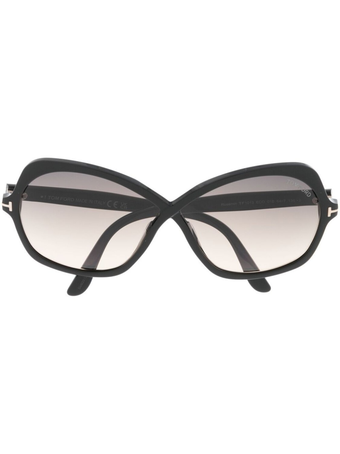 

TOM FORD Eyewear солнцезащитные очки Rosemin в круглой оправе, черный