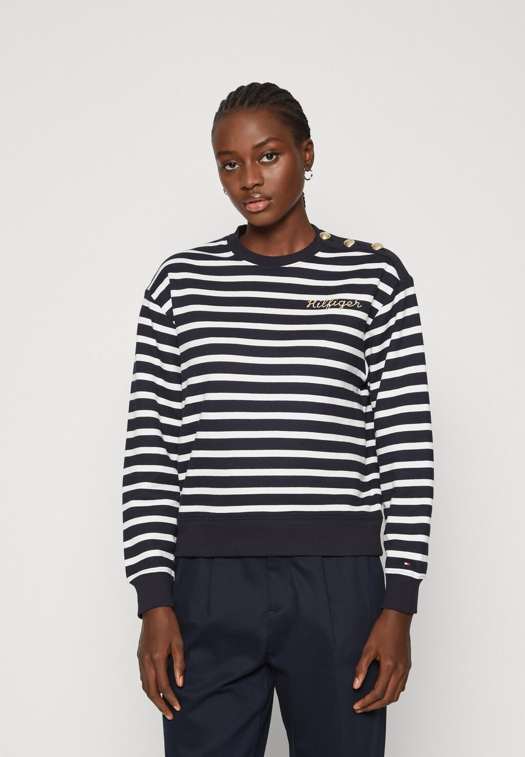 

Толстовка BUTTON Tommy Hilfiger, цвет desert sky/ecru