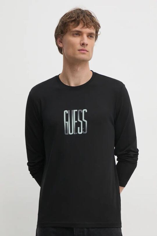 

Лонгслив Guess, черный