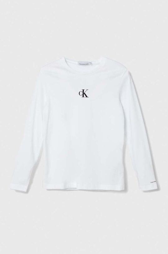 

Calvin Klein Jeans с длинным рукавом хлопок детские, белый