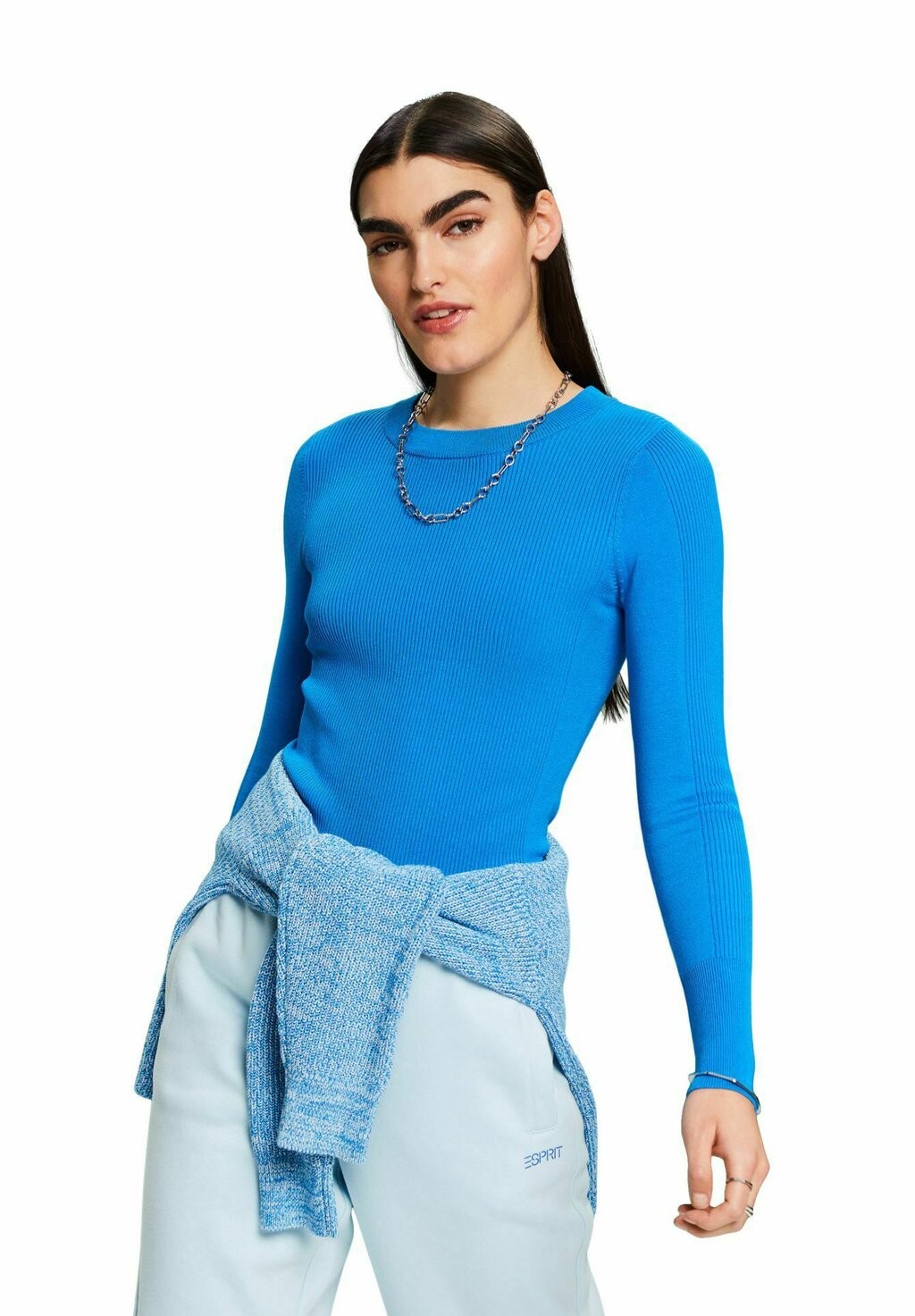 

Вязаный свитер MIT RUNDHALSAUSSCHNITT Esprit, цвет blue
