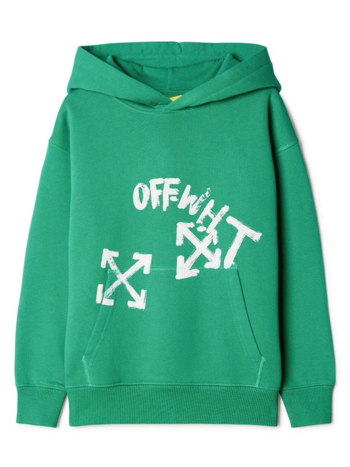 

Off-White Kids худи с принтом Paint Script, зеленый