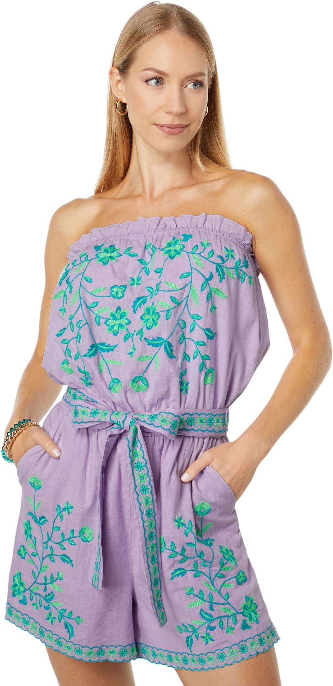 Джин Ромпер Lilly Pulitzer, цвет Purple Iris