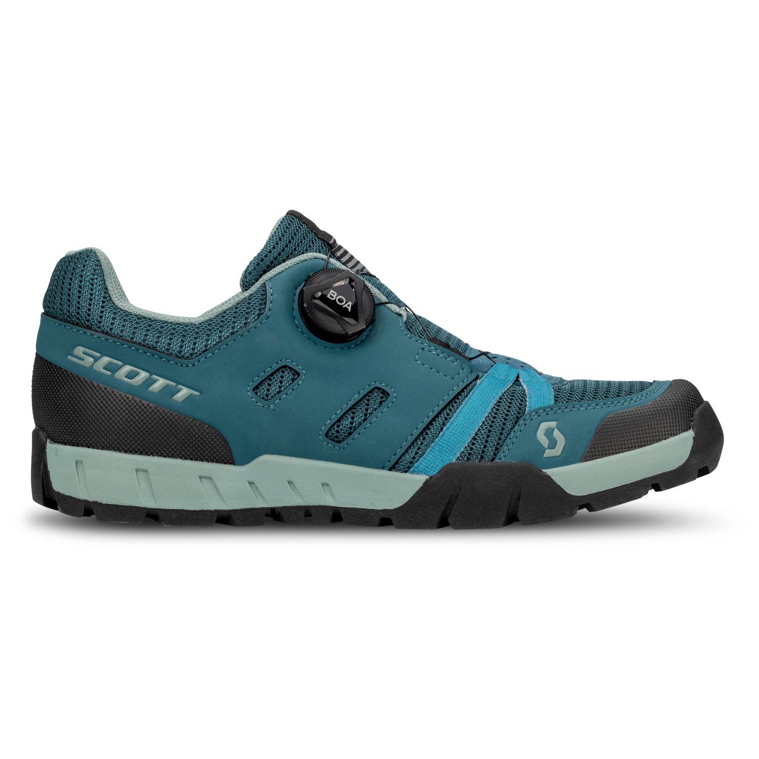 

Велосипедная обувь Scott Women's Sport Crus R Flat Boa, цвет Petrol Blue/Mint Green