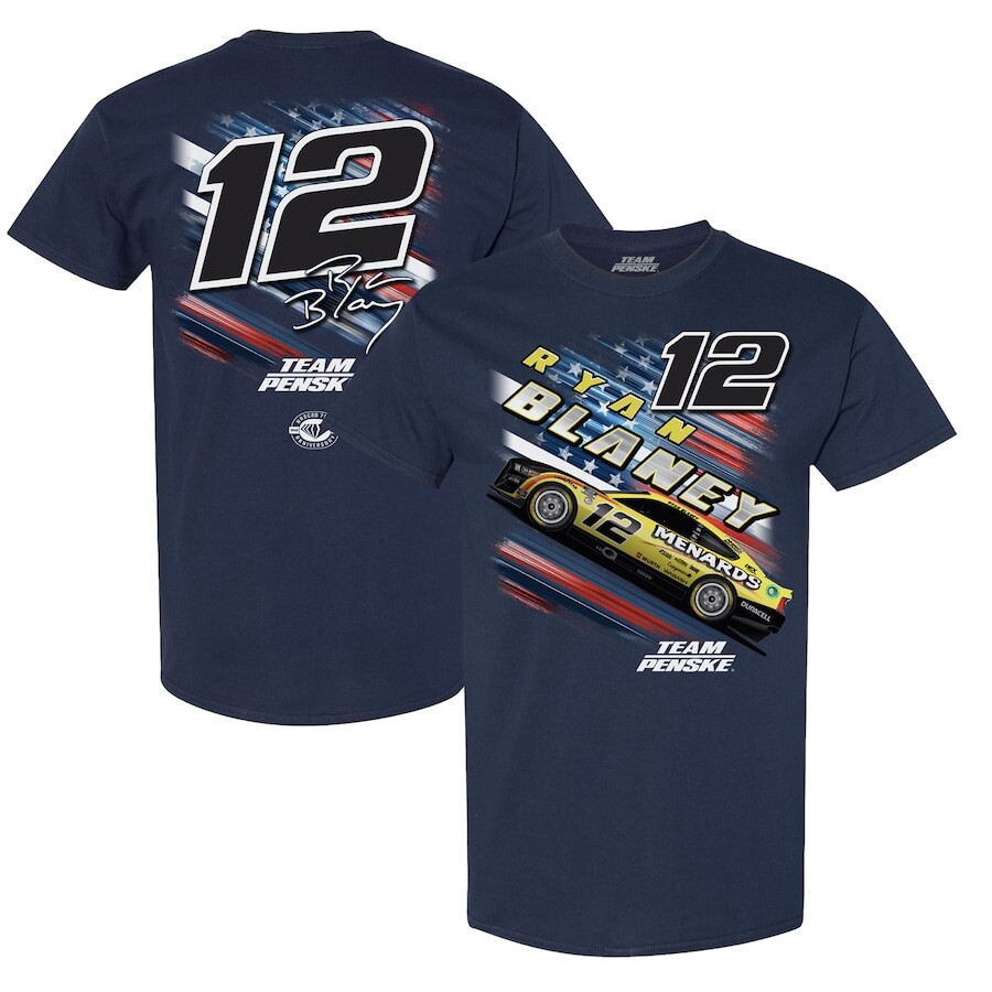 

Футболка с коротким рукавом Team Penske Ryan Blaney, нави