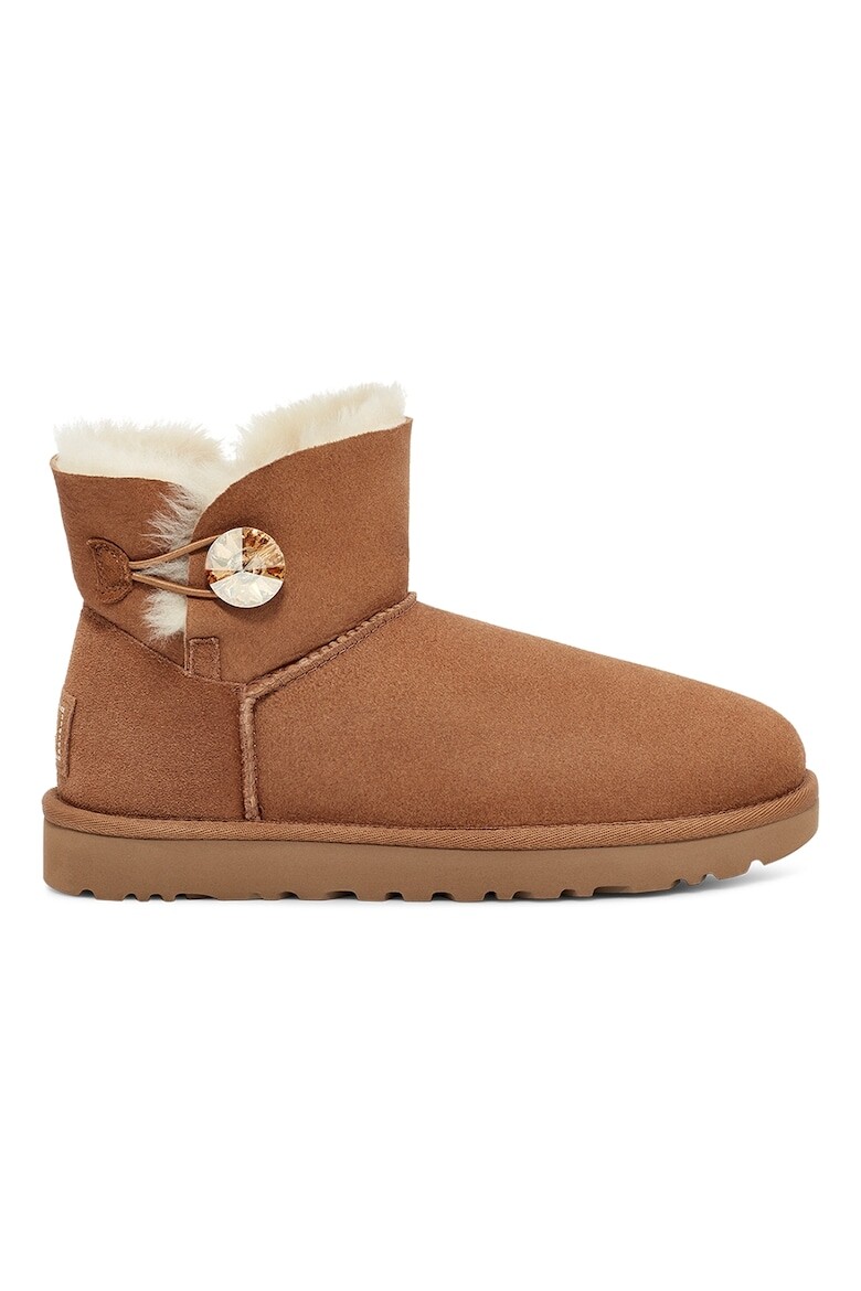 

Замшевые мини-сапоги без шнуровки Bailey Ugg, коричневый