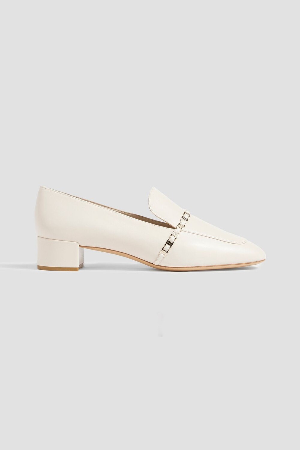 

Кожаные лоферы Tilos с цепочкой FERRAGAMO, экру
