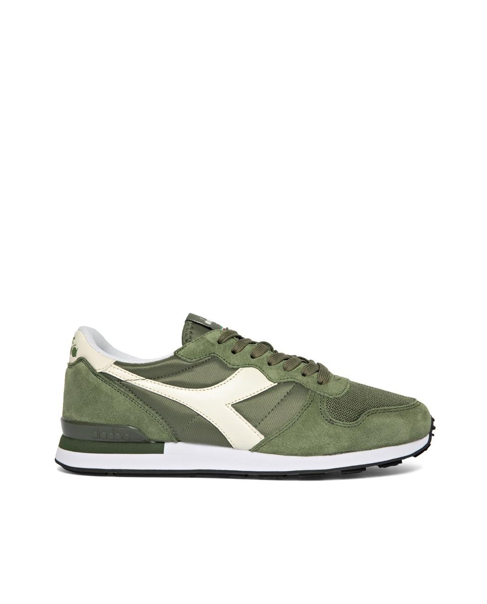 Зеленые кроссовки унисекс на шнуровке Diadora Sportswear, зеленый