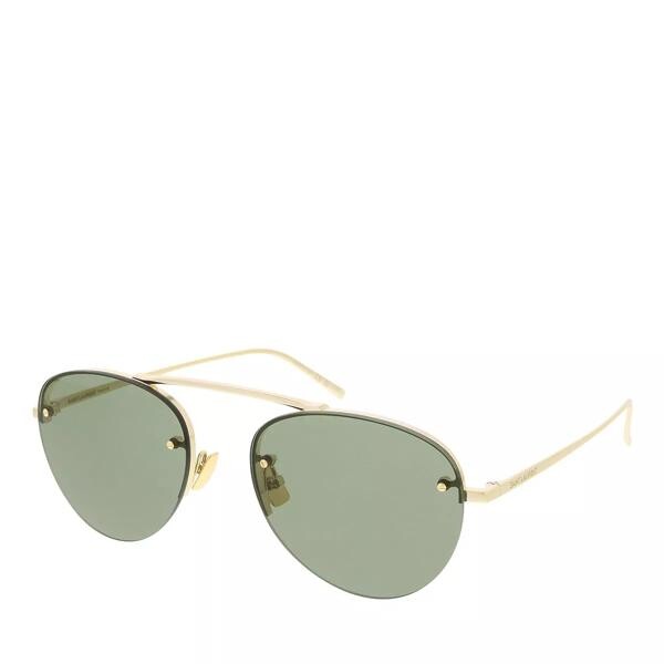 

Солнцезащитные очки sl 575 gold-gold-green Saint Laurent, желтый