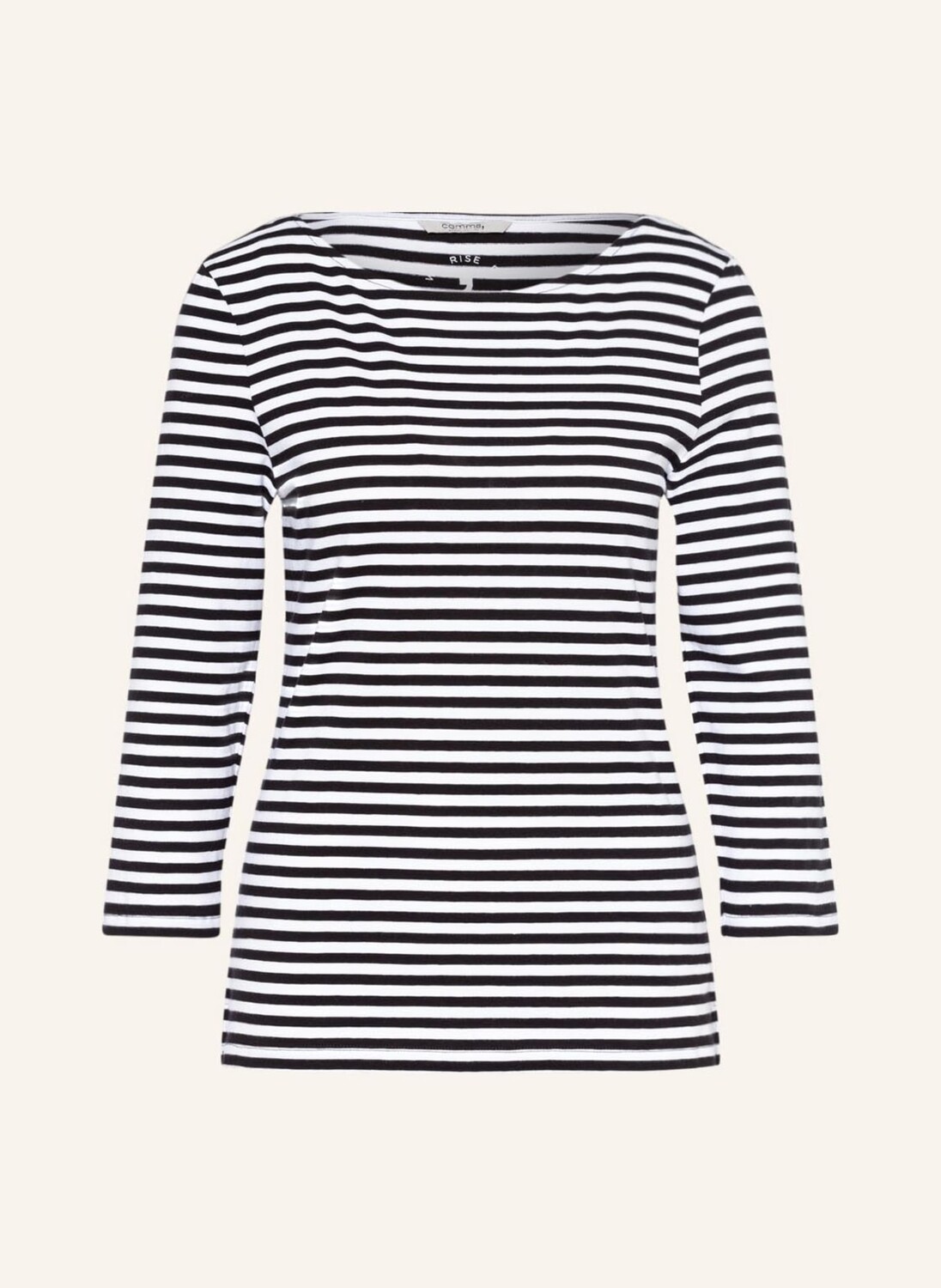

Рубашка comma casual identity mit 3/4-Arm, черный