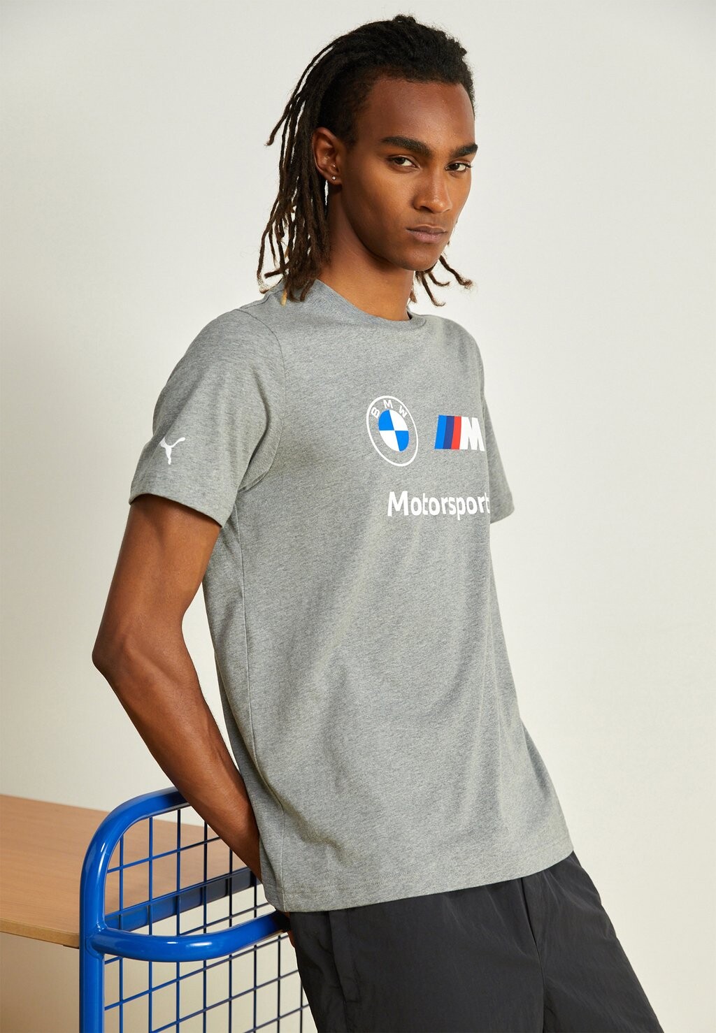 

футболка с принтом BMW MMS ESS LOGO Puma, средний серый вереск