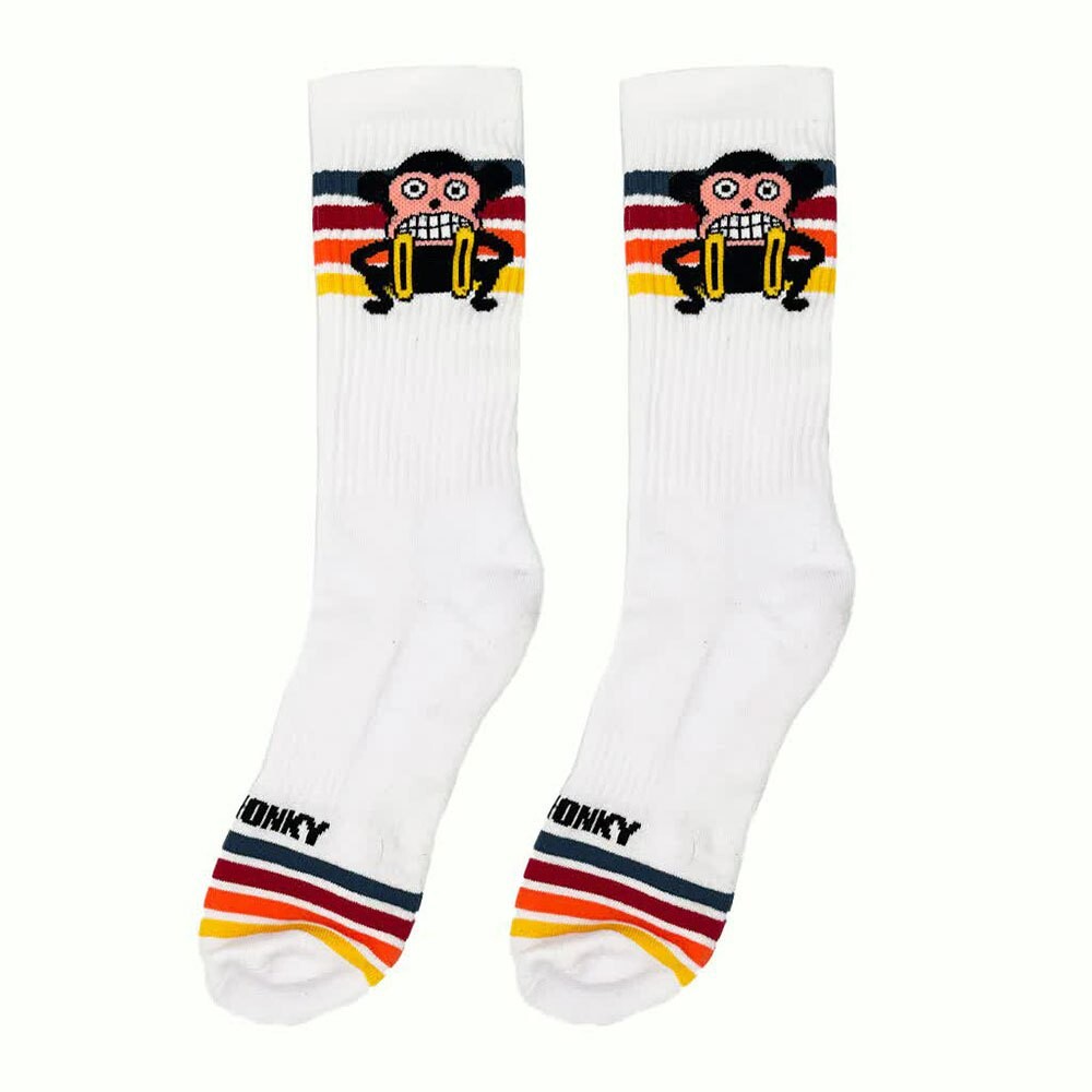 

Носки Num Wear Loco monky arcoiris Half long, белый