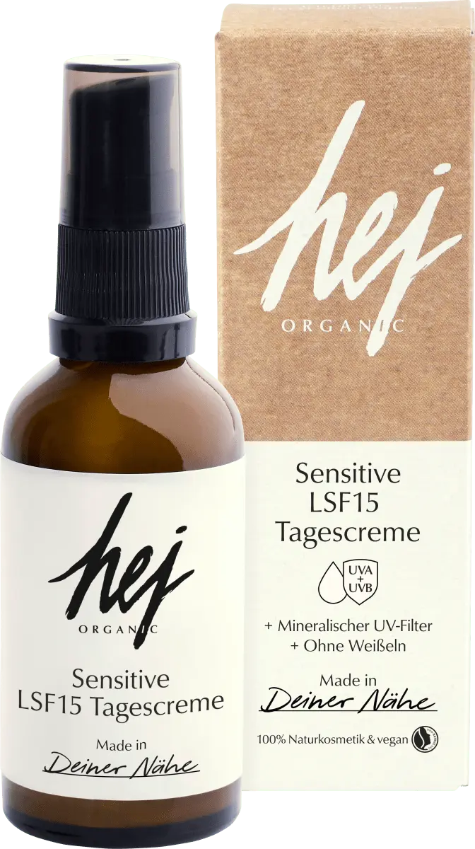 Крем для лица Sensitive SPF 15 30мл hej organic