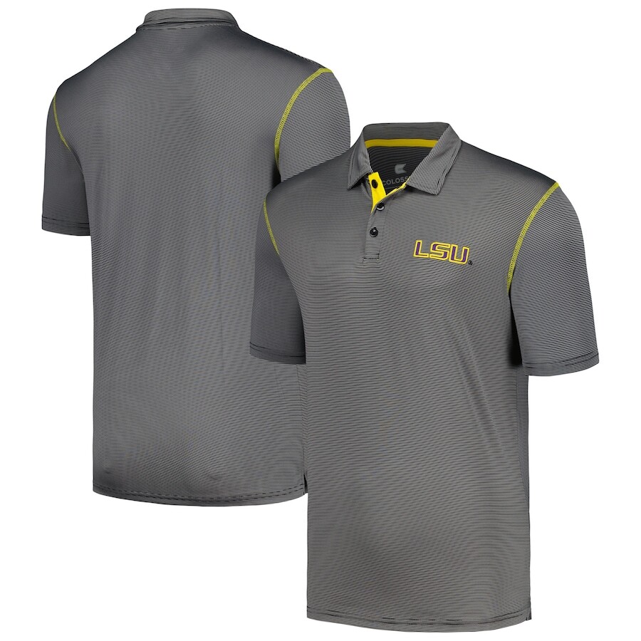 

Поло с коротким рукавом Colosseum Lsu Tigers, черный