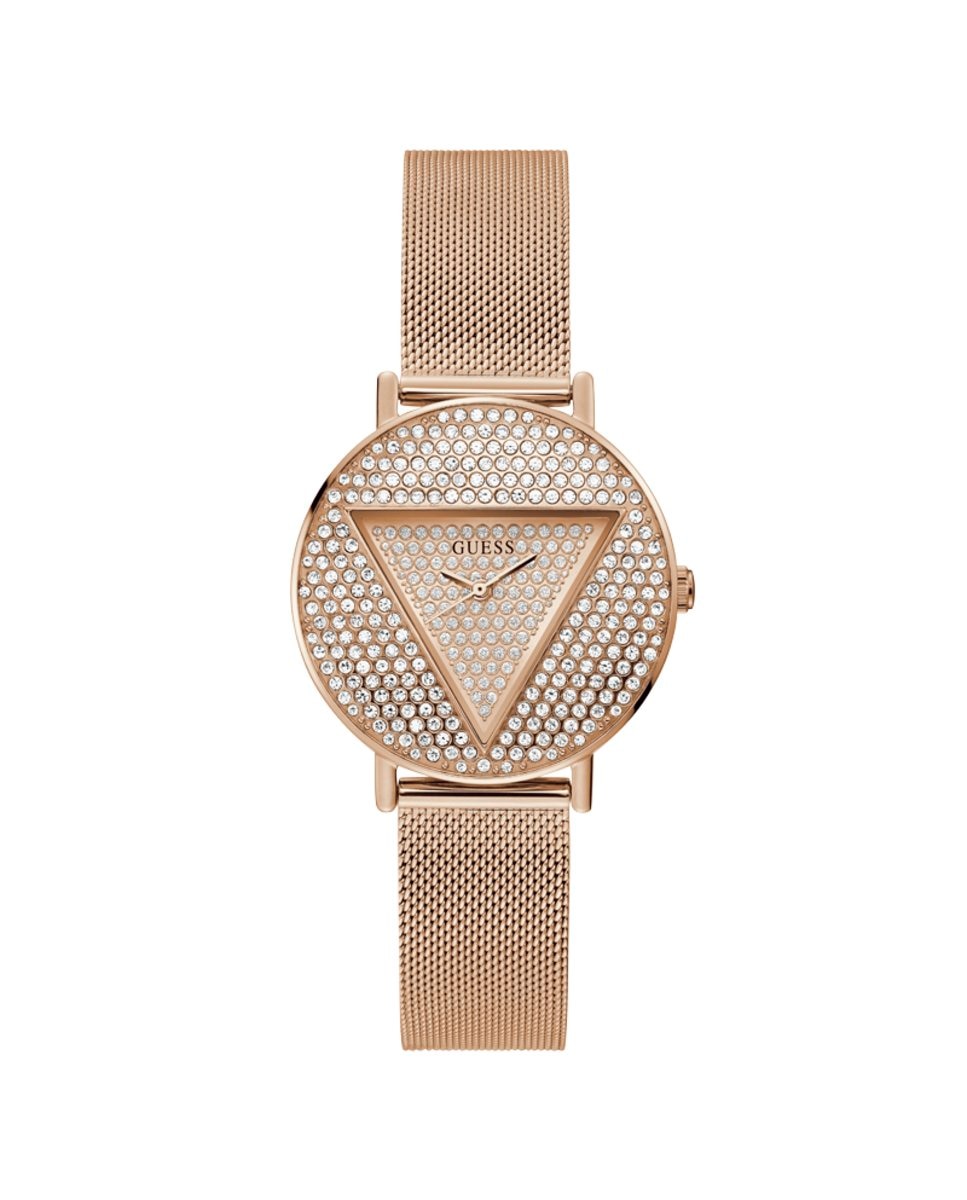 Легендарные женские часы GW0477L3 со стальным ремешком из розового золота Guess, золотой