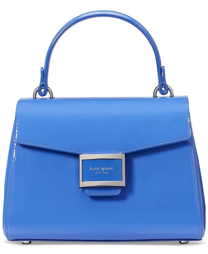 

Маленькая ручка Katy из лакированной кожи сверху kate spade new york, синий