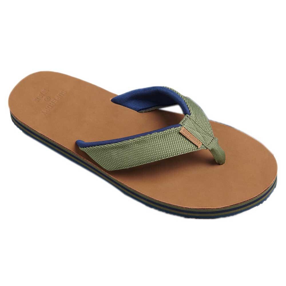 

Шлепанцы Superdry Surf Leather, зеленый