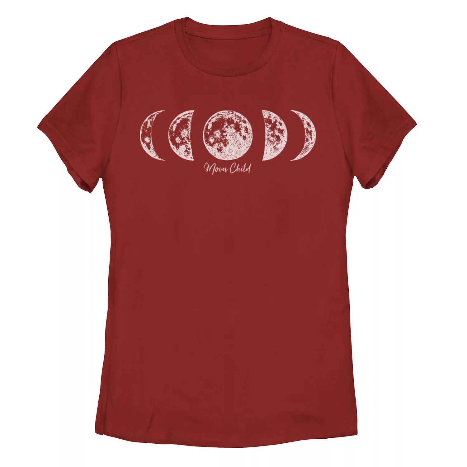 Детская футболка с рисунком Moon Child Galactic, красный