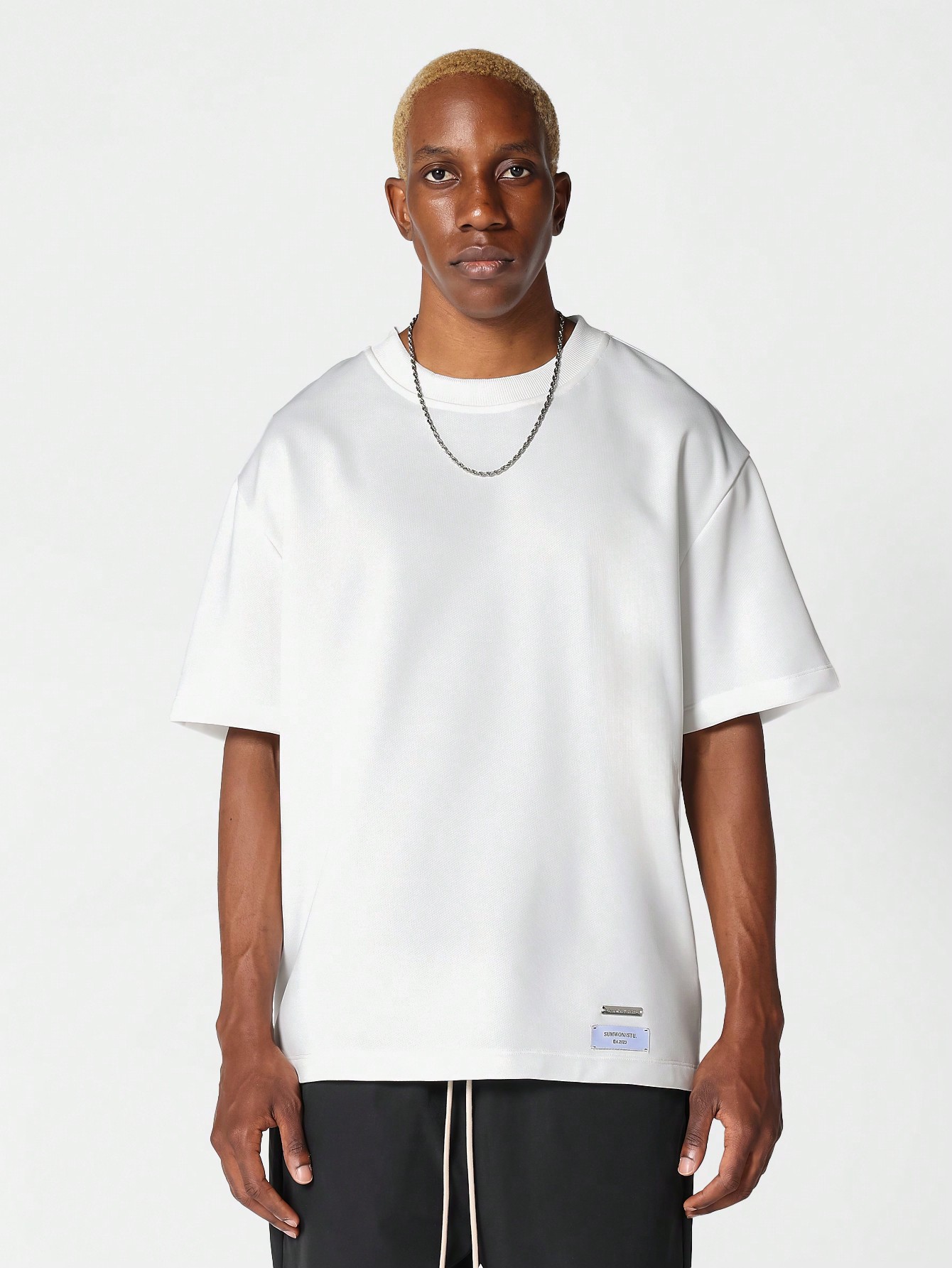 Тяжелая футболка премиум-класса SUMWON Regular Fit Essential, белый