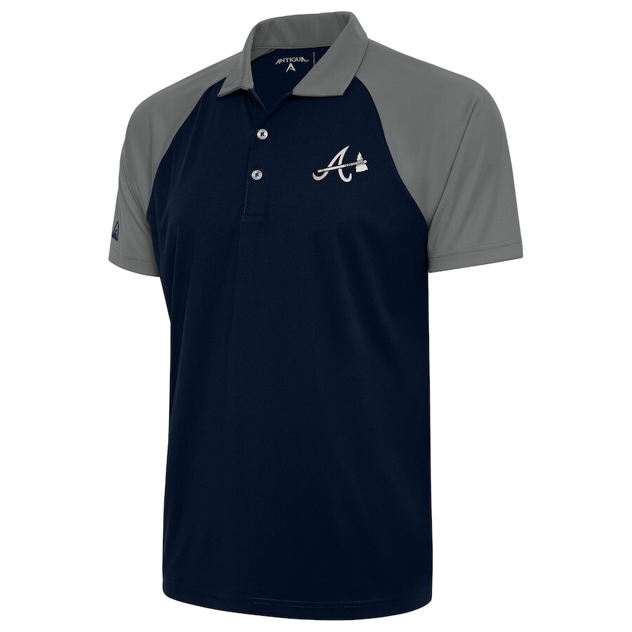 

Поло с коротким рукавом Antigua Atlanta Braves, нави