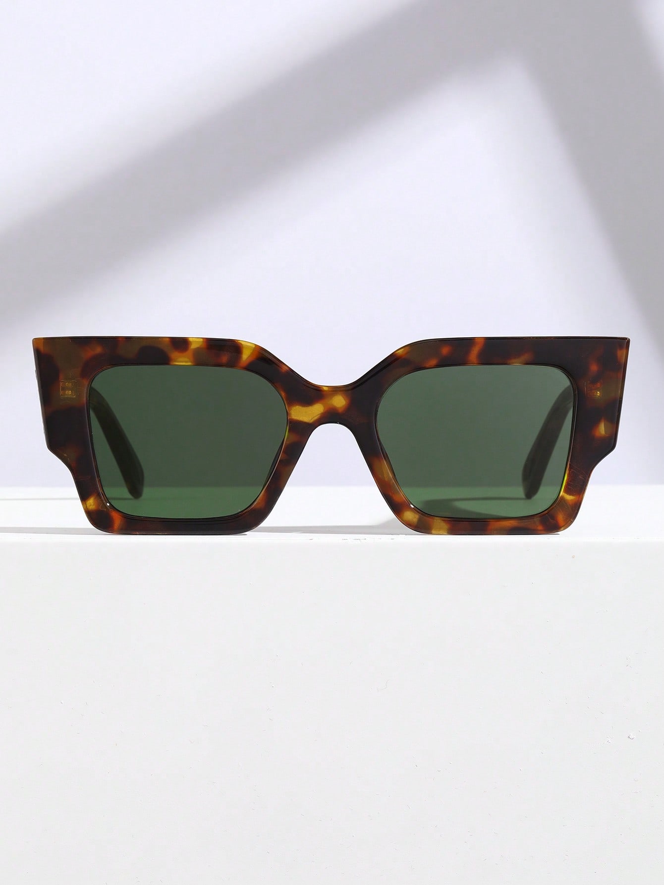 Модные очки в мраморной оправе 1 пара леопардовых тонированных линз в стиле бохо