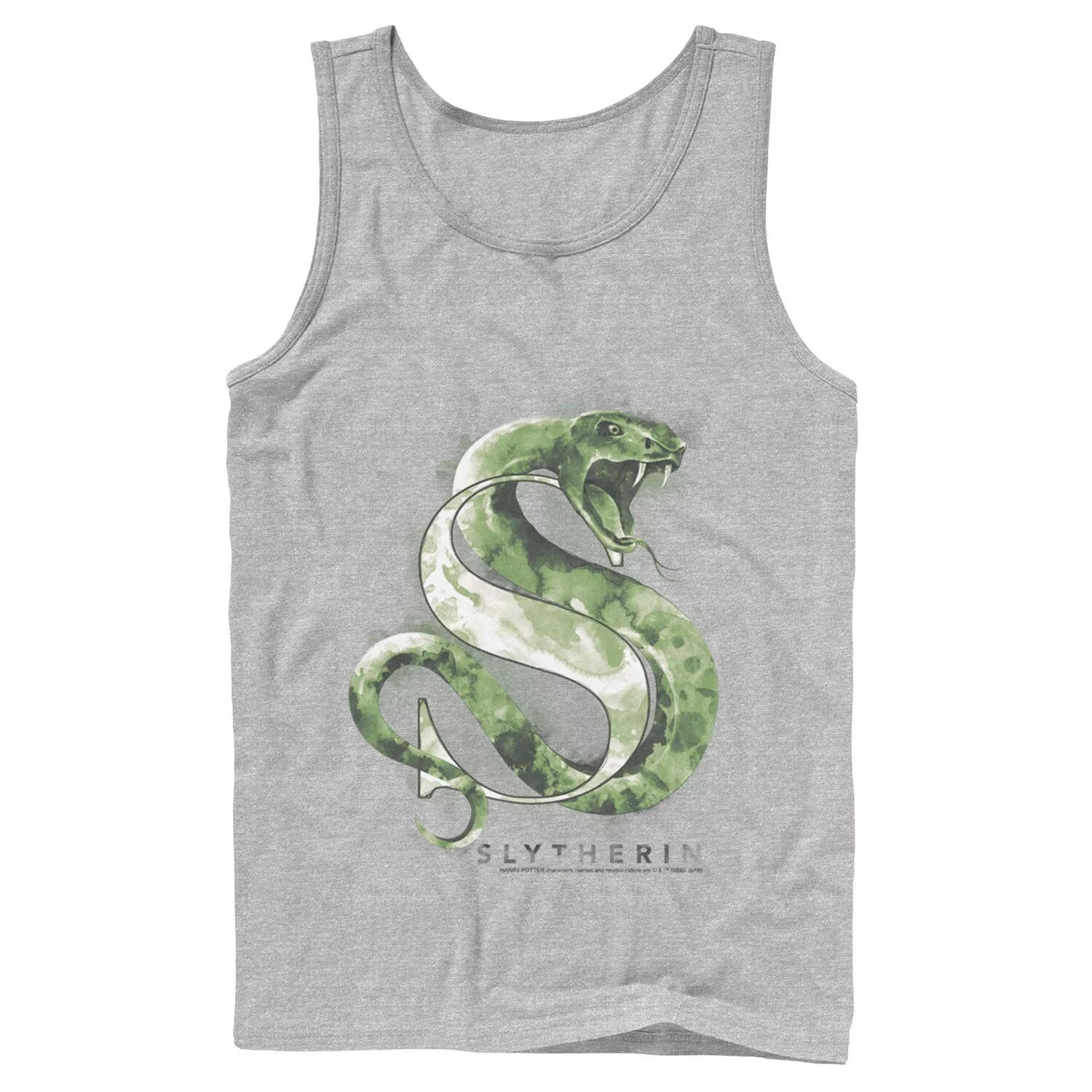 

Мужская акварельная майка Harry Potter House Slytherin