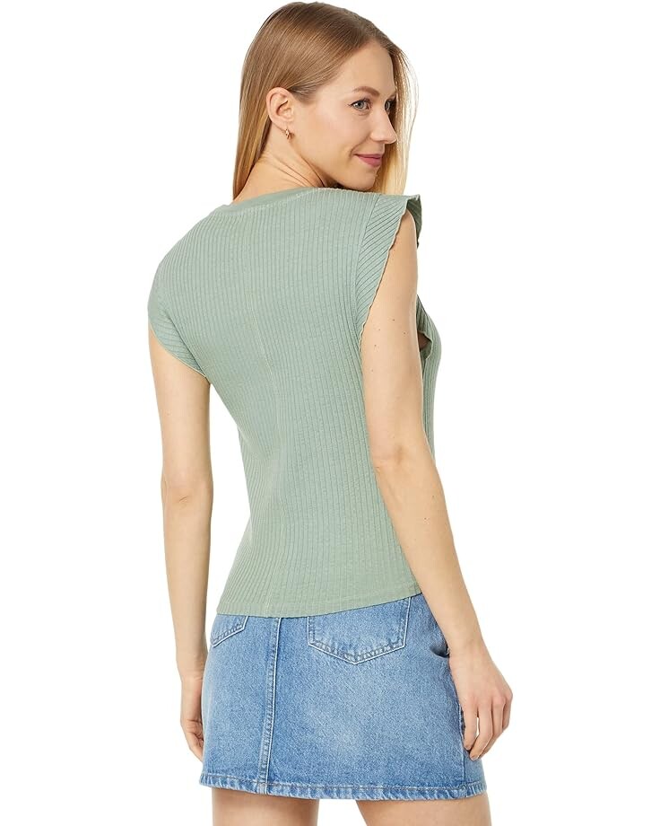 Топ LAmade Milan Crop Rib Top, цвет Green Tea